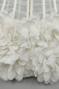 Strapless Corset Floral Ruffle Dress