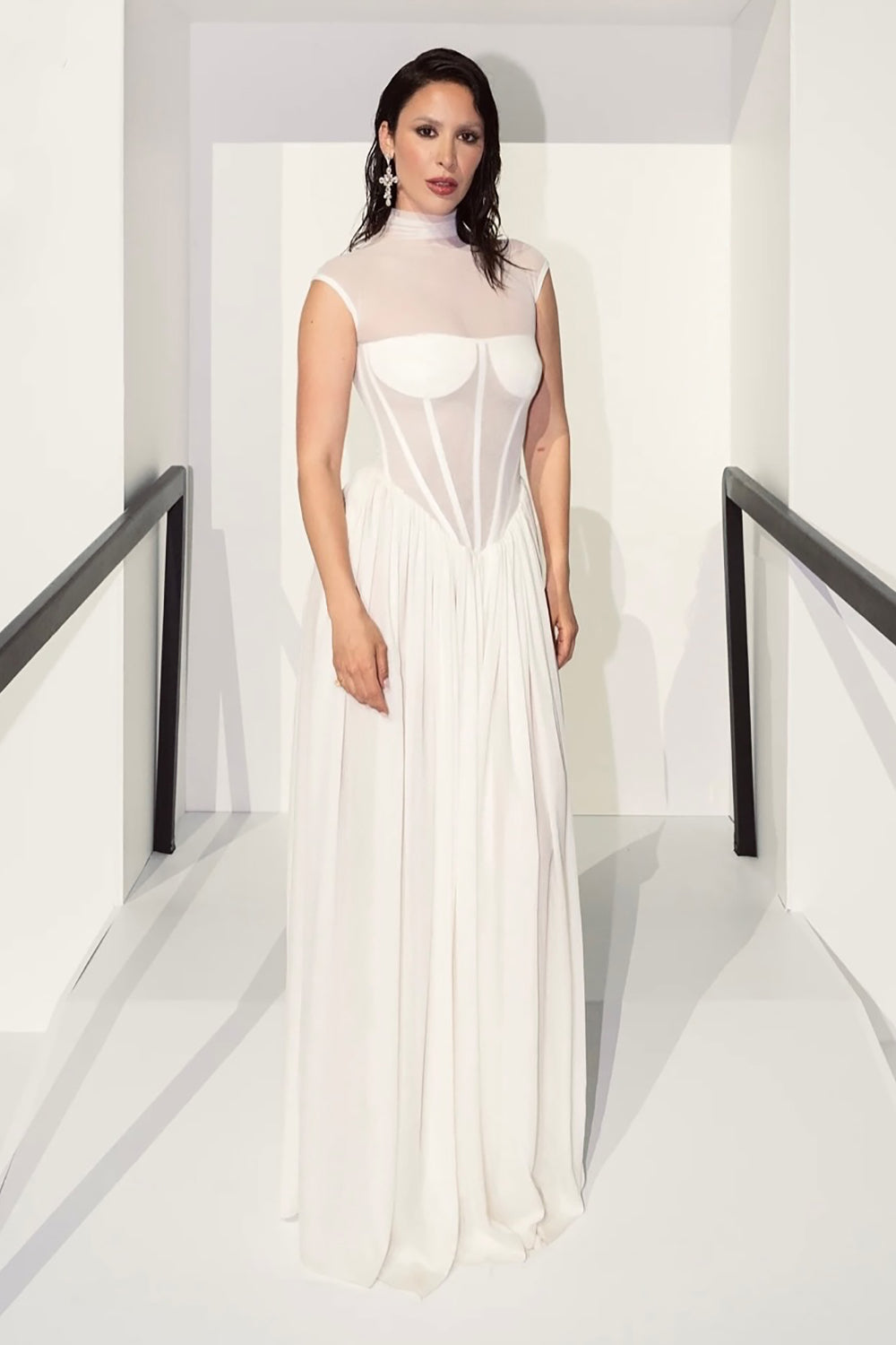 Strapless Corset Maxi Dress IULOVER Strapless Corset Maxi Dress IULOVER