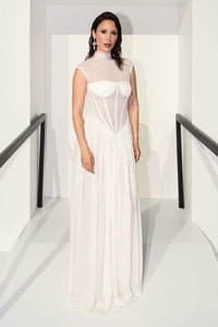 Strapless Corset Maxi Dress