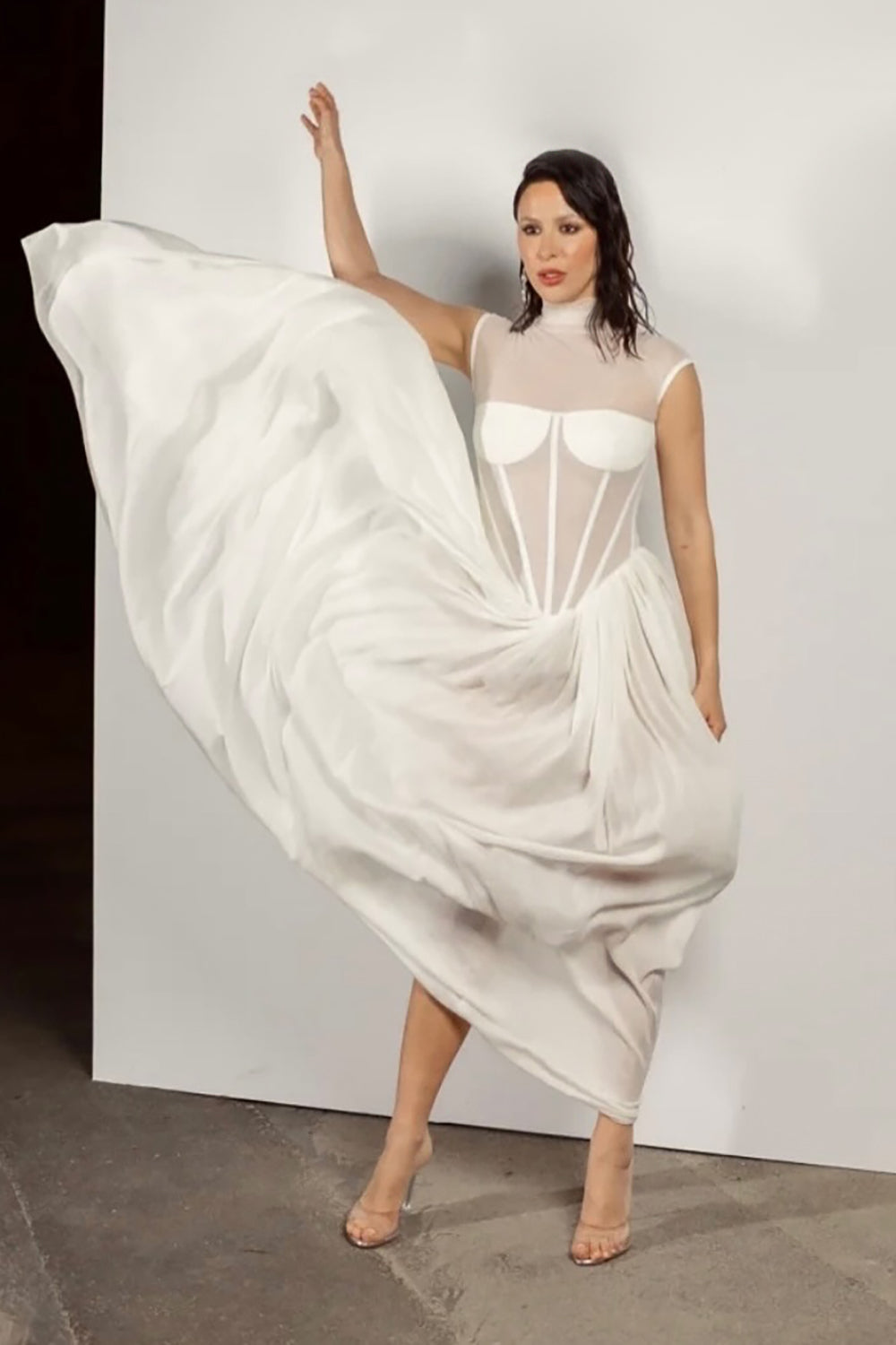 Strapless Corset Maxi Dress