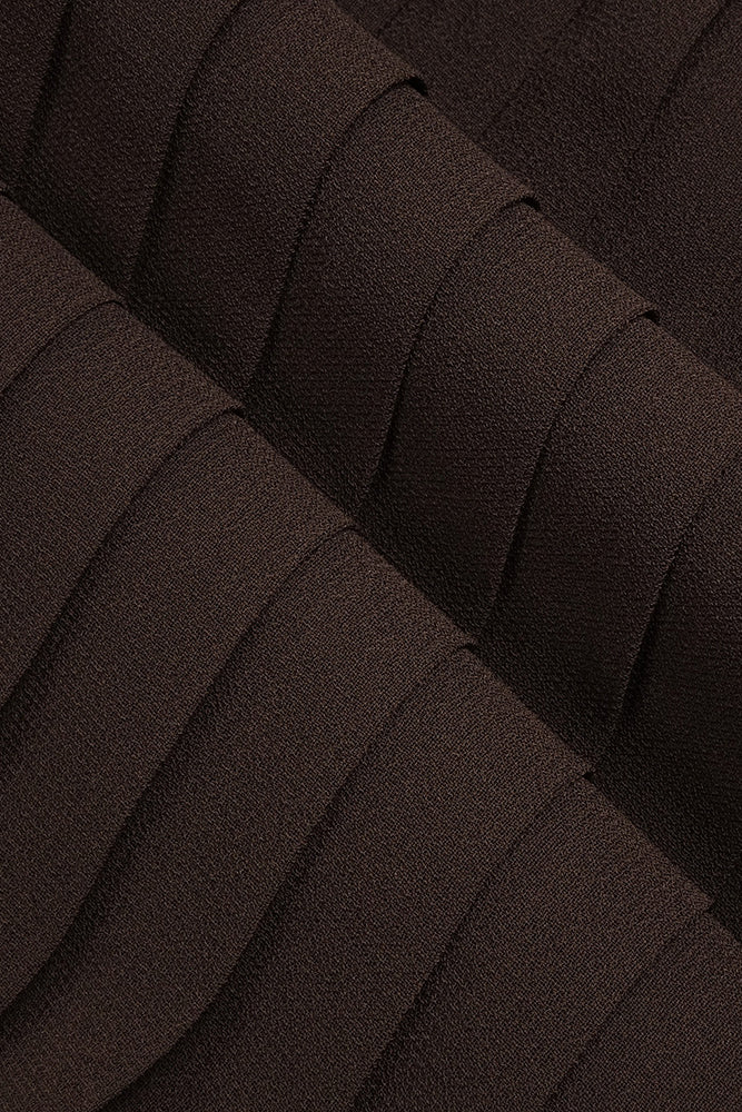 Strapless Drop Waist Pleated Maxi Dress