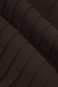 Strapless Drop Waist Pleated Maxi Dress