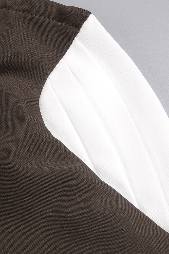 Strapless Drop Waist Pleated Maxi Dress