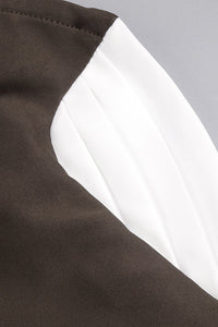 Strapless Drop Waist Pleated Maxi Dress