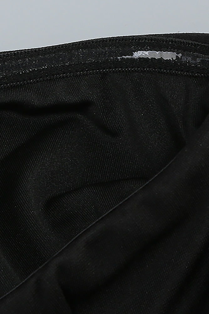 Strapless Flare Maxi Dress in Burgundy