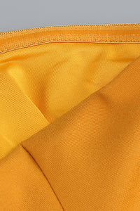 Strapless Flare Maxi Dress in Orange