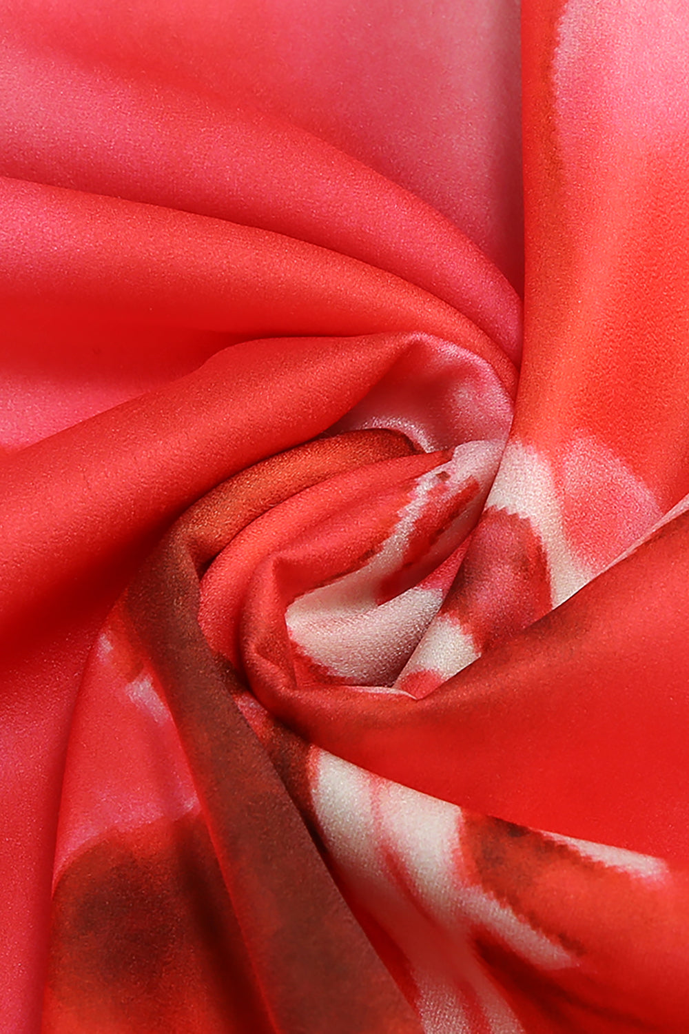 Strapless Floral Print Gown