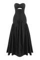 Strapless Hollow out Drop-Waist Maxi Dress