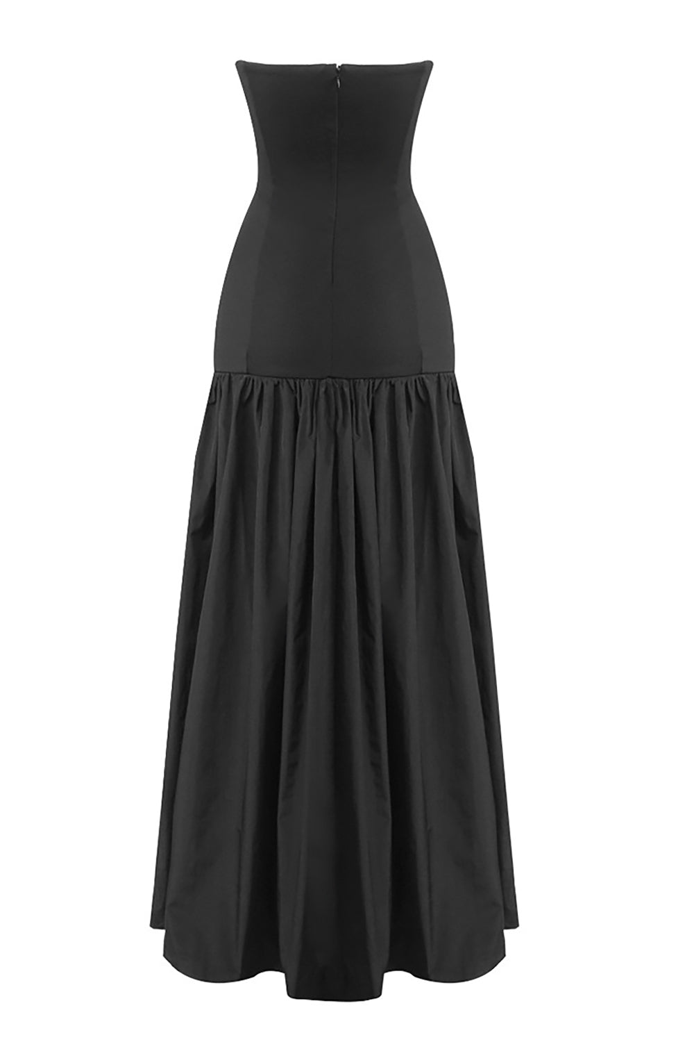 Strapless Hollow out Drop-Waist Maxi Dress