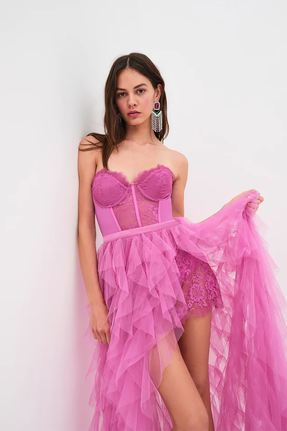 Cintra Mesh Tulle Bustier Gown  Parti elbisesi, Parti elbiseleri, Kıyafet