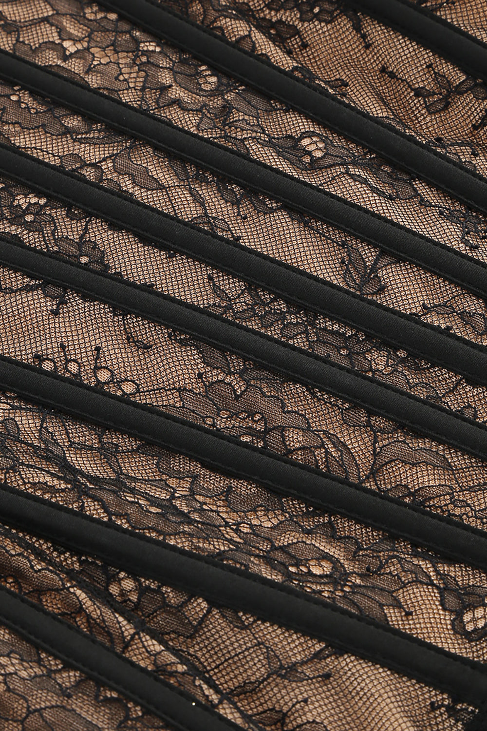 Strapless Long Lace Corset Gown