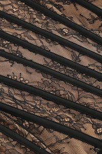 Strapless Long Lace Corset Gown