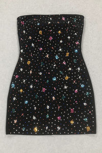 Strapless Mini Sequin Bandage Dress