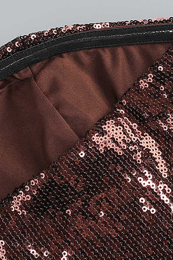 Strapless Sequin Bubble Mini Dress