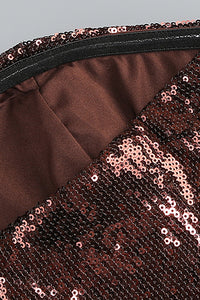 Strapless Sequin Bubble Mini Dress