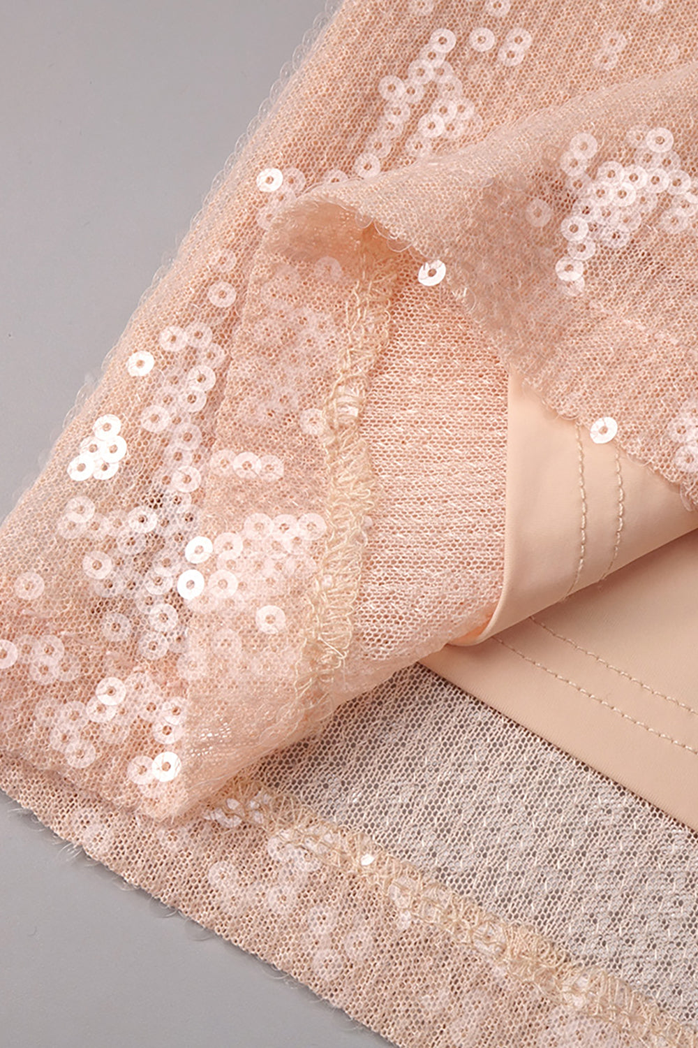 Strapless Sequin Maxi Dress in Champagne