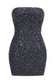 Strapless Sequin-embellished Mini Dress