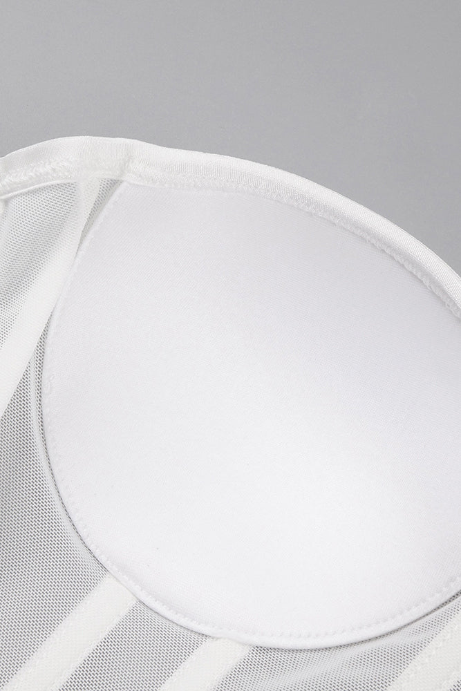 Strapless Veiled Corset Gown