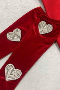 Strapless Crystal Heart Mini Dress With Gloves