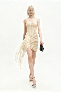 Corset Lace Mini Dress