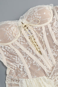 Corset Lace Mini Dress