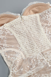 Corset Lace Mini Dress