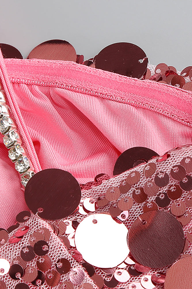 Strapppy Sequin Embellished A-line Dress