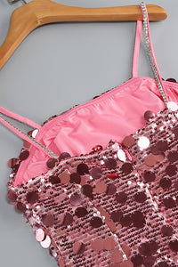 Strapppy Sequin Embellished A-line Dress