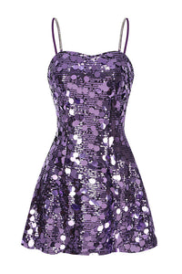 Strapppy Sequin Embellished A-line Dress