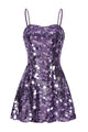 Strapppy Sequin Embellished A-line Dress