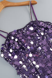 Strapppy Sequin Embellished A-line Dress