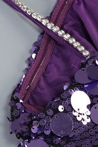 Strapppy Sequin Embellished A-line Dress