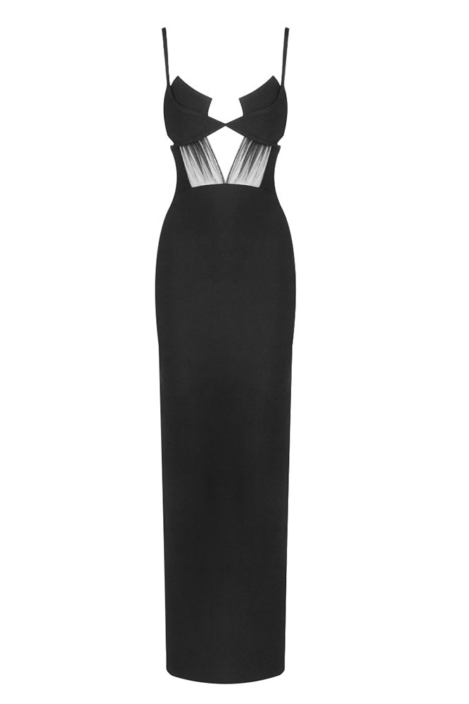 white christmas dresses Sage One Shoulder Cut Out Strappy Slit Maxi Dress