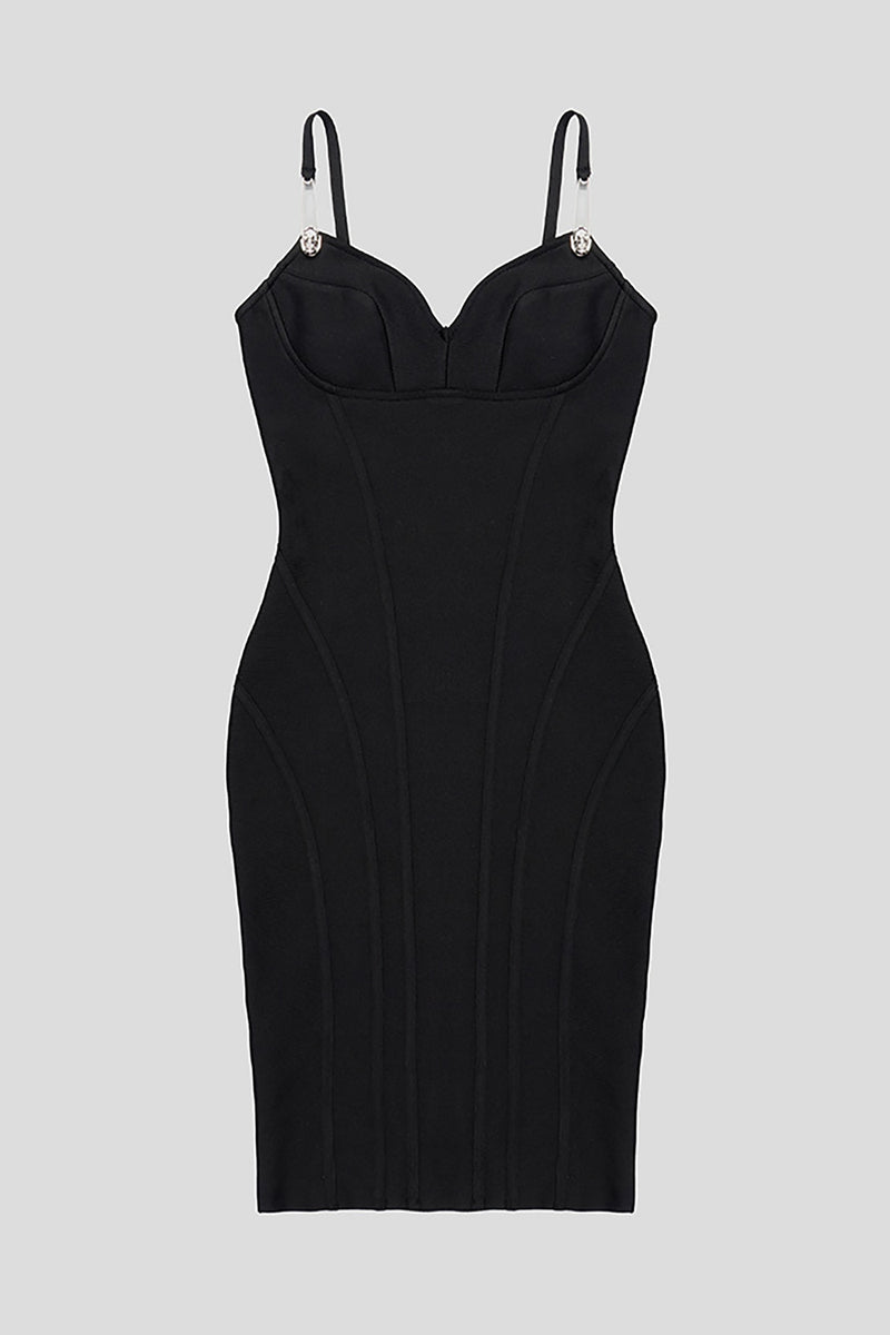 Black Lace Bralette Dress