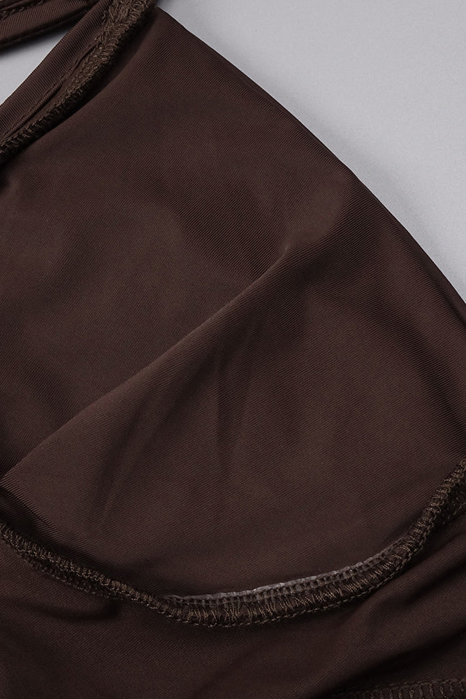 Spaghetti Strap Draped Maxi Dress