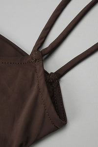 Spaghetti Strap Draped Maxi Dress