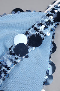 Strappy Sequin Sequin-embroidered Gown