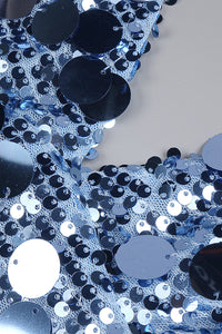 Strappy Sequin Sequin-embroidered Gown