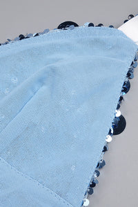 Strappy Sequin Sequin-embroidered Gown