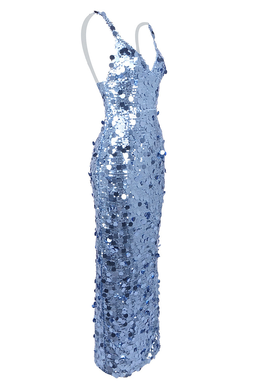 Strappy Sequin Sequin-embroidered Gown