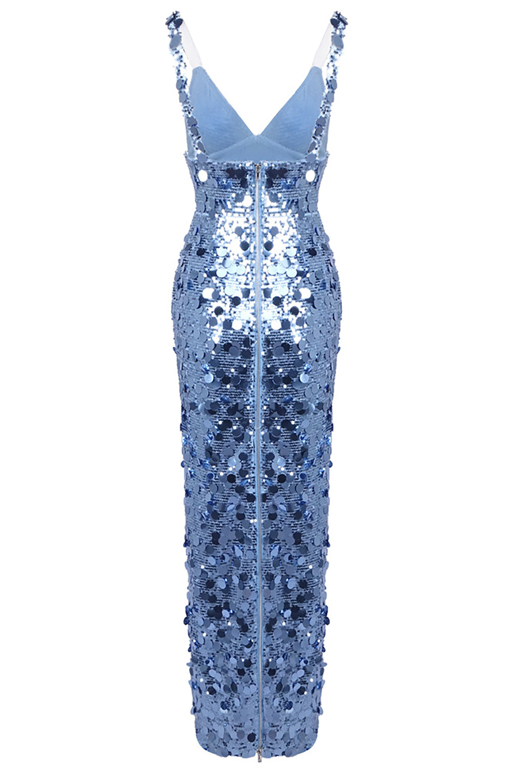 Strappy Sequin Sequin-embroidered Gown