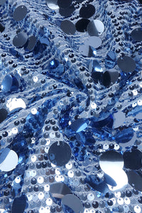 Strappy Sequin Sequin-embroidered Gown