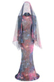 Tie-dye Effect Maxi Evening Gown