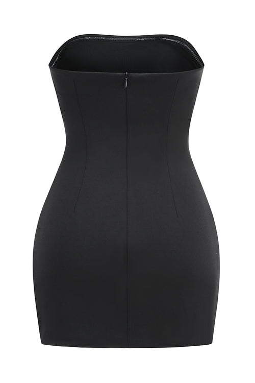 Tube Top Bows Mini Dress IULOVER Tube Top Bows Mini Dress IULOVER