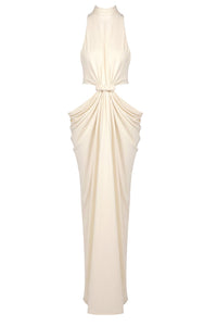 Turtle Cut Out Waist Gown