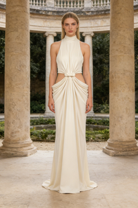 Turtle Cut Out Waist Gown