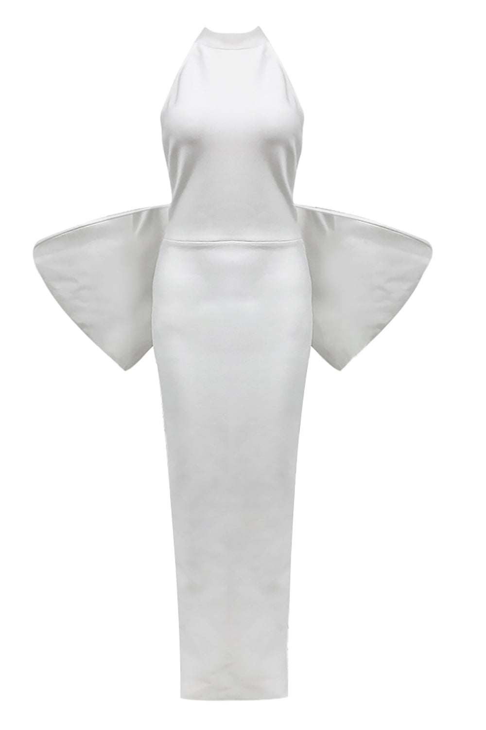 Turtleneck Backless Big Bow Gown IULOVER Turtleneck Backless Big Bow Gown IULOVER