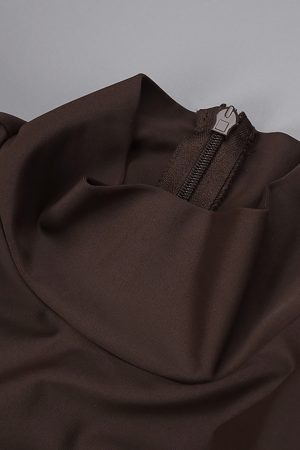 Turtleneck Long Sleeve Cutout Gown