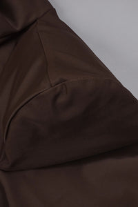 Turtleneck Long Sleeve Cutout Gown