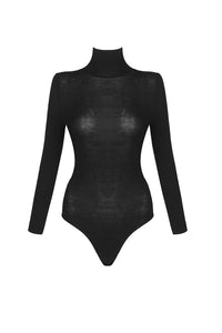 Turtleneck long-sleeve Sweater Draped Rosette Bootcut Pants